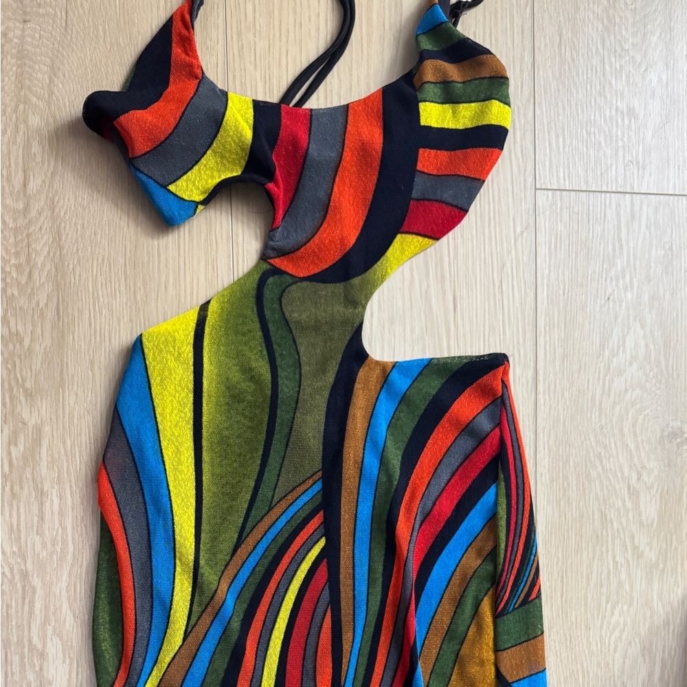 Vibrant Multicolor Maxi Dress